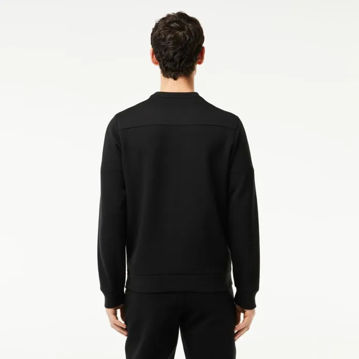 Sweaters and Sweatshirts Men Lacoste Mens Sport Mesh Panels Sweatshirt Black C31
