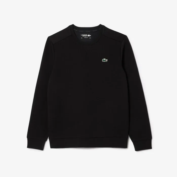 Sweaters and Sweatshirts Men Lacoste Mens Sport Mesh Panels Sweatshirt Black C31