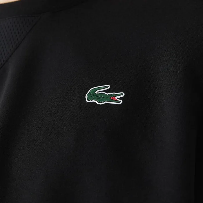 Sweaters and Sweatshirts Men Lacoste Mens Sport Mesh Panels Sweatshirt Black C31