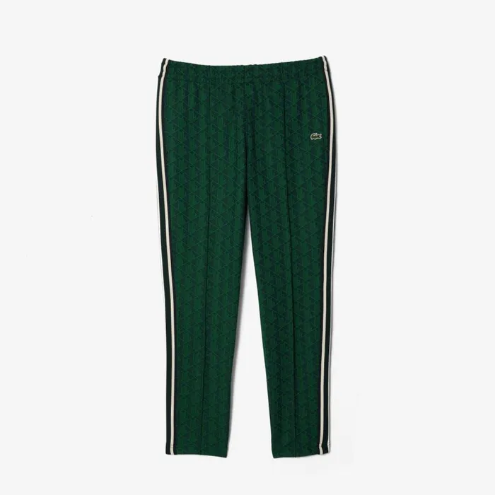 Sweatpants and Trousers Men Lacoste Men039s Jacquard Monogram Paris Sweatpants Navy Blue Green Iq0