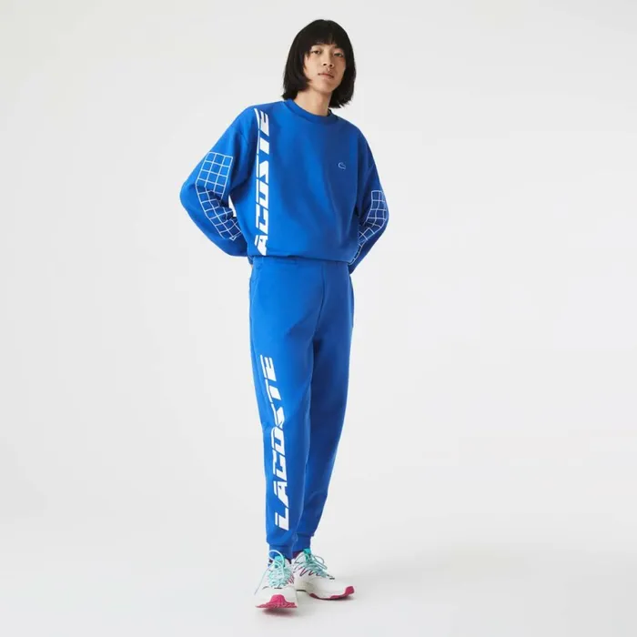 Sweatpants and Trousers Men Lacoste Men039s Slim Fit Branded Sweatpants Blue K1q