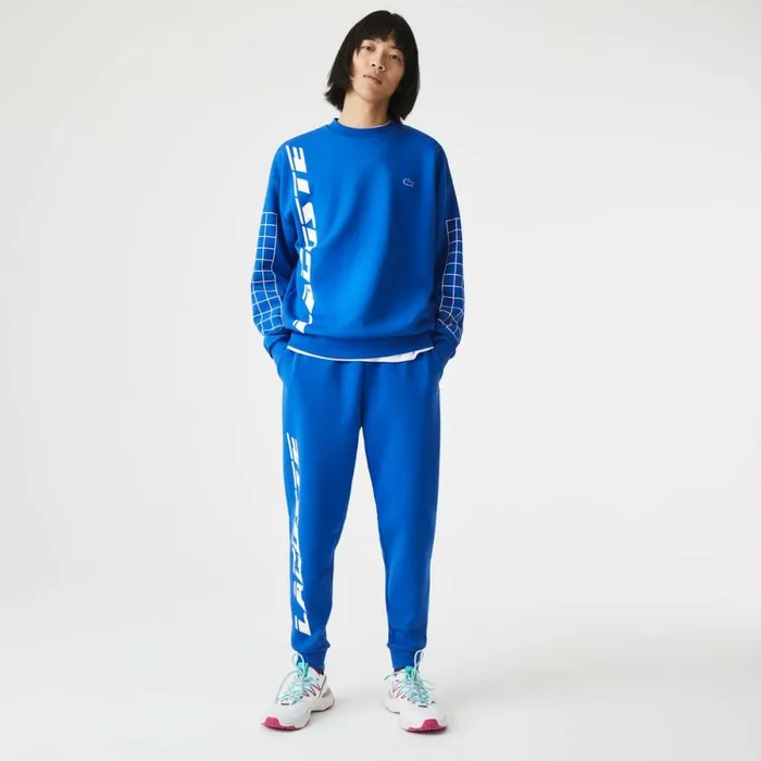 Sweatpants and Trousers Men Lacoste Men039s Slim Fit Branded Sweatpants Blue K1q