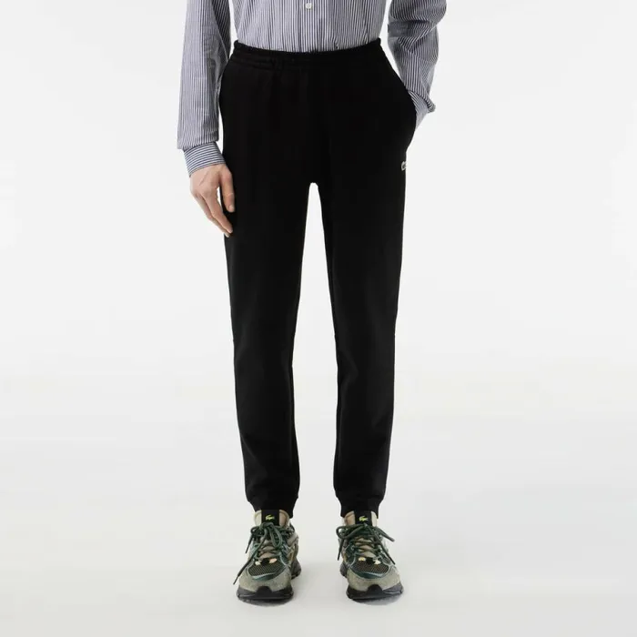 Sweatpants and Trousers Men Lacoste Mens Organic Cotton Sweatpants Black 031