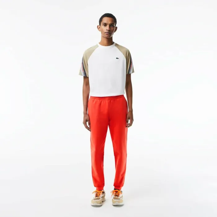 Sweatpants and Trousers Men Lacoste Mens Organic Cotton Sweatpants Orange 02k