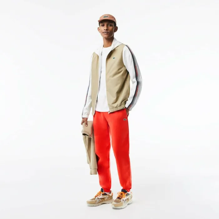 Sweatpants and Trousers Men Lacoste Mens Organic Cotton Sweatpants Orange 02k
