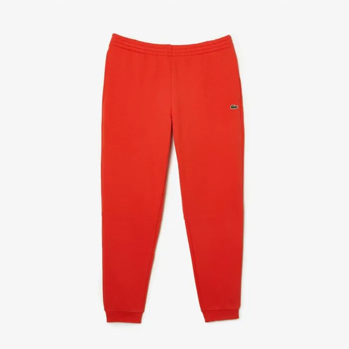 Sweatpants and Trousers Men Lacoste Mens Organic Cotton Sweatpants Orange 02k