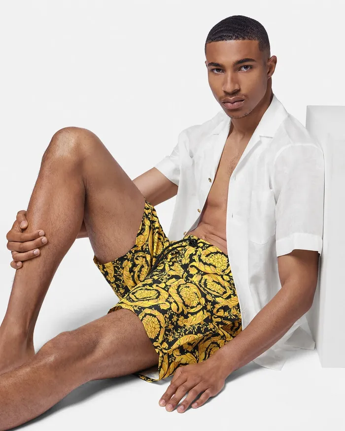 Swimwear Men Versace Barocco Boardshorts Print