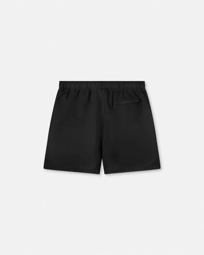 Swimwear Men Versace Embroidered Medusa Swim Boardshorts Black