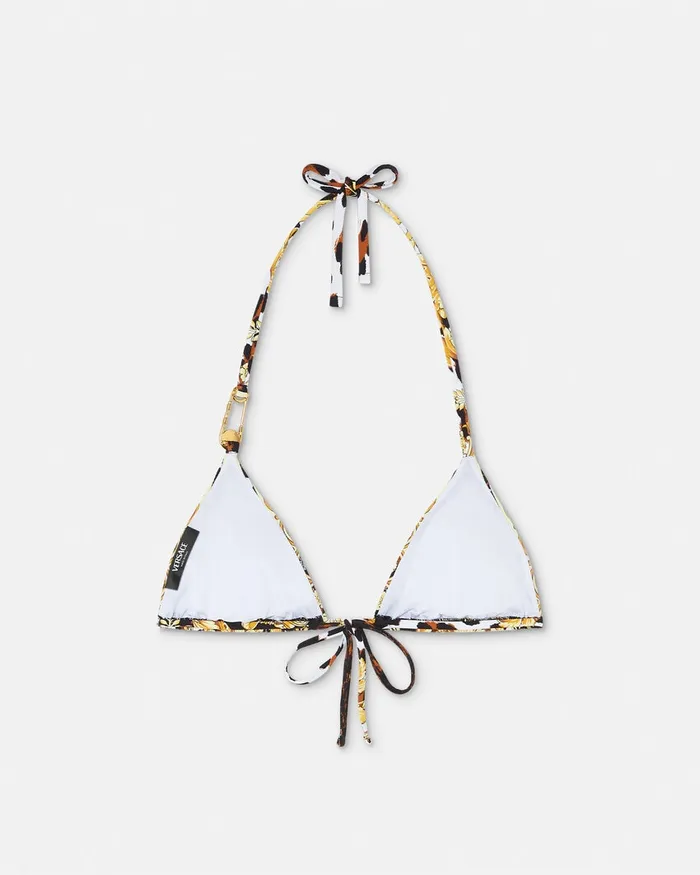 Swimwear Women Versace Wild Barocco Bikini Top Print