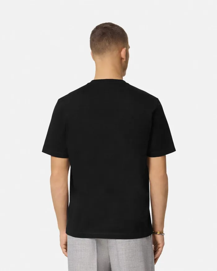 TShirts and Polos Men Versace Barocco Sea Graphic TShirt Blackprint