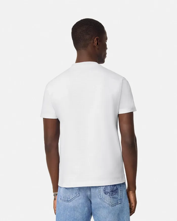 TShirts and Polos Men Versace Embroidered 03990s Vintage Logo TShirt White