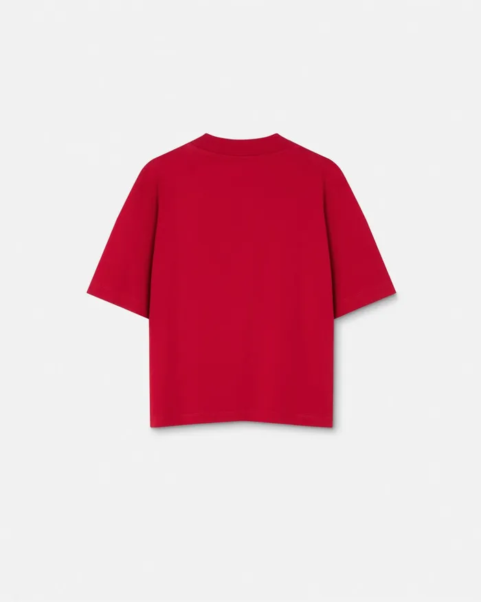 TShirts and Polos Men Versace Embroidered Medusa Milano TShirt Red