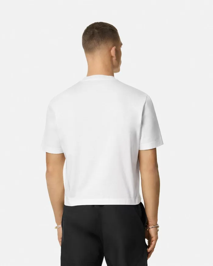TShirts and Polos Men Versace Embroidered Medusa Milano TShirt White