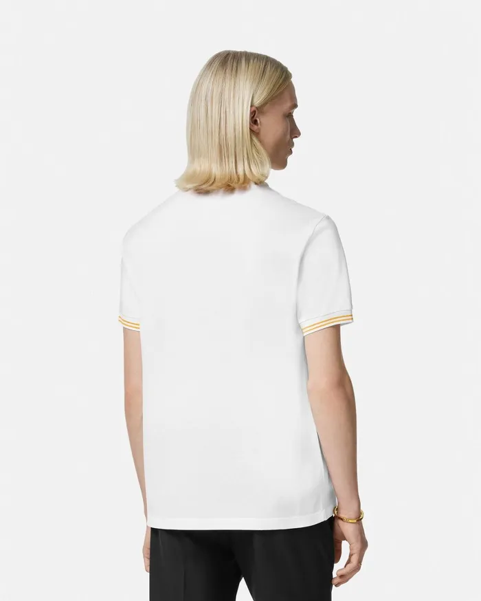 TShirts and Polos Men Versace Medusa Polo Shirt White