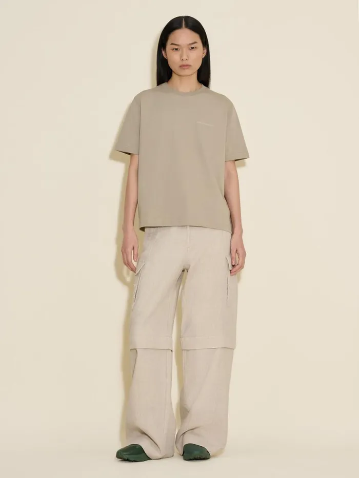 Tshirts and Sweats Women Holzweiler Kjerag Elderflower Tee Dk Green