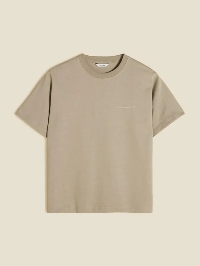 Tshirts and Sweats Women Holzweiler Kjerag Elderflower Tee Dk Green