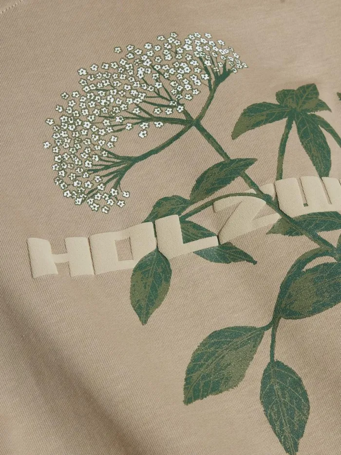 Tshirts and Sweats Women Holzweiler Kjerag Elderflower Tee Dk Green