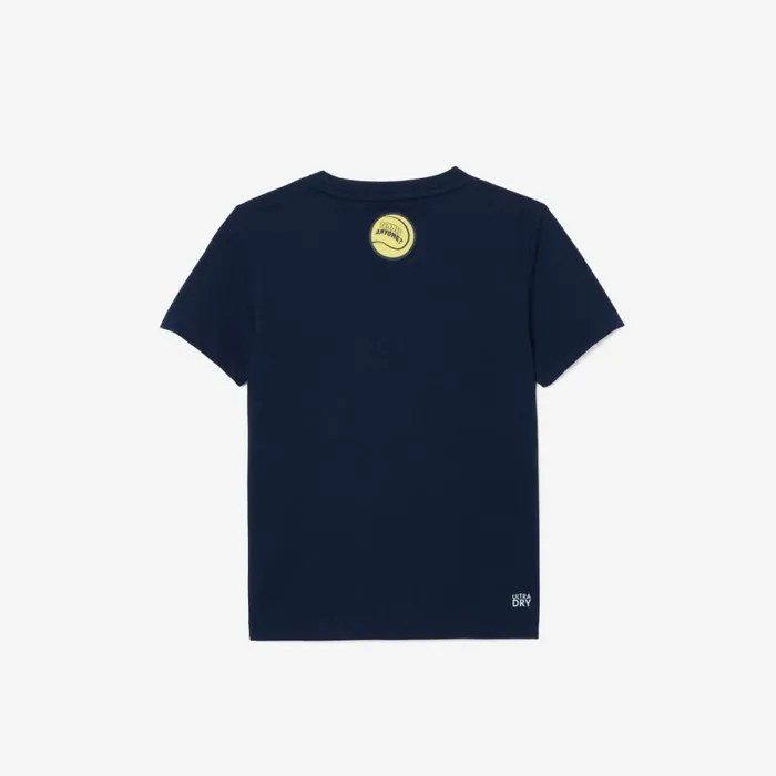 TShirts and Tops Kids Lacoste Kids039 Miami Open Edition UltraDry Tennis TShirt Navy Blue 166