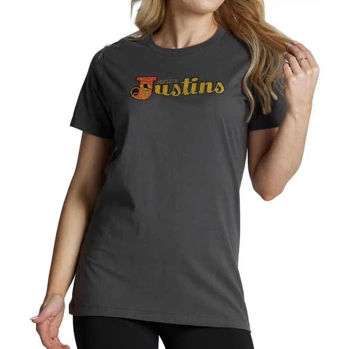 TShirts and Tops Women Justin Boots Justin Original Logo Tee Charcoal 040grey041
