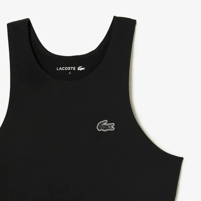 TShirts and Tops Women Lacoste Womens QuickDry Stretch Sports Bra Black 031