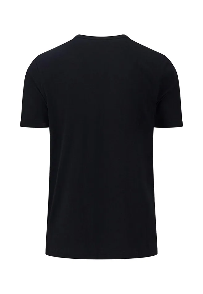 Tshirts Men FYNCHHATTON Basic Tshirt With A Round Neckline Whitepacificmidnightasphaltnavyblack