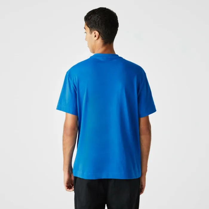 TShirts Men Lacoste Men039s Relaxed Fit Crocodile TShirt Blue K1q