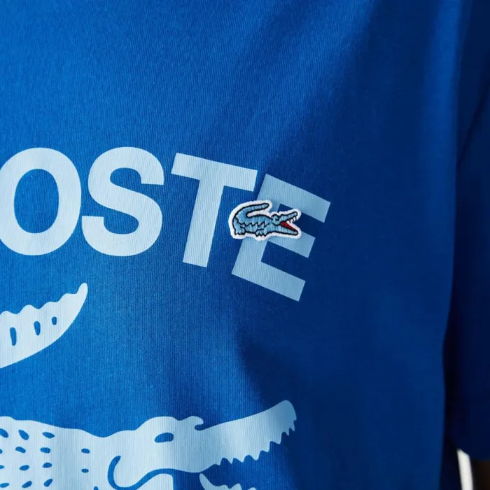 TShirts Men Lacoste Men039s Relaxed Fit Crocodile TShirt Blue K1q