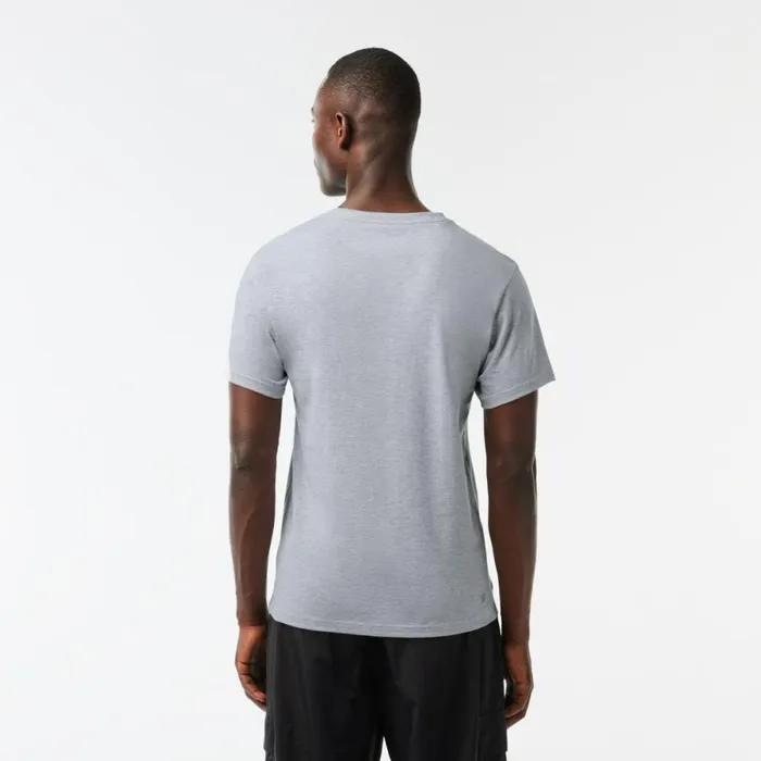 TShirts Men Lacoste Men039s SPORT Cotton Jersey TShirt Grey Chine Cca