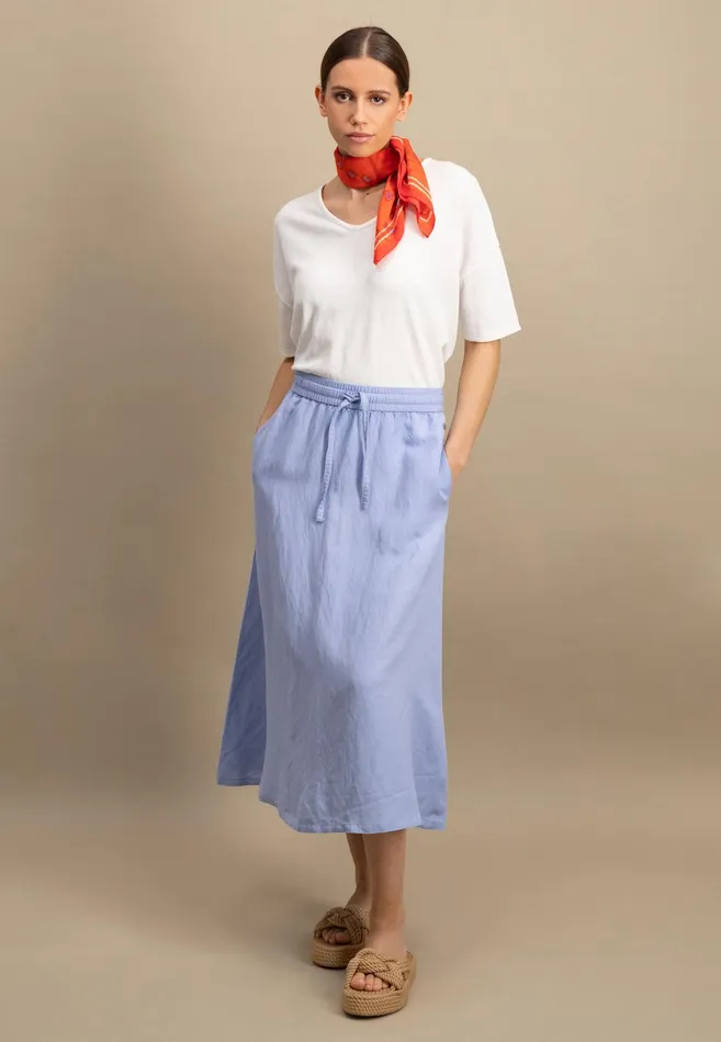 Tshirts Women FYNCHHATTON Tshirt With A Stalk Cut In Plain Colors Milksummer Redfresh Rose