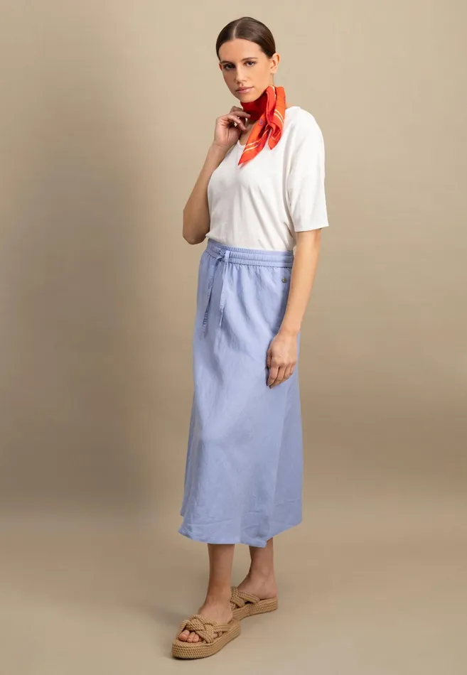 Tshirts Women FYNCHHATTON Tshirt With A Stalk Cut In Plain Colors Milksummer Redfresh Rose