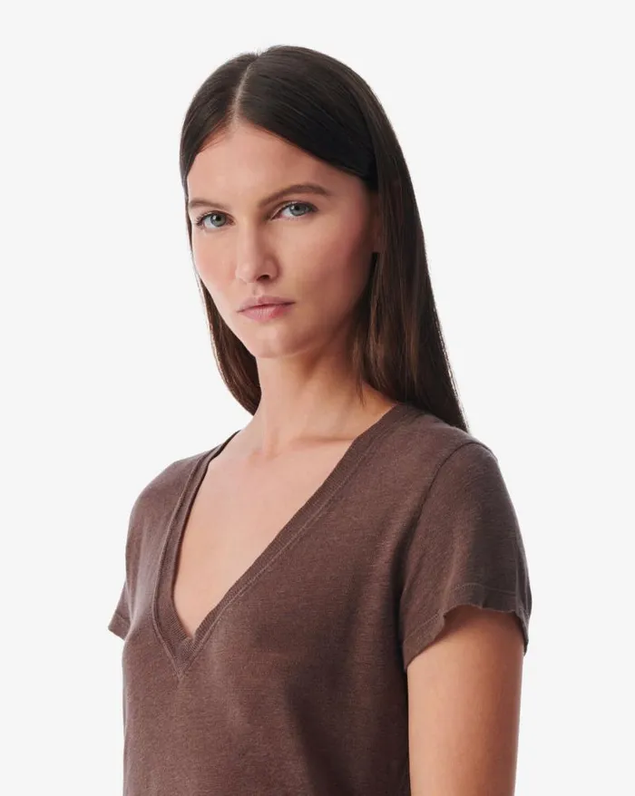 Tshirts Women IRO RODEO LOWCUT TSHIRT