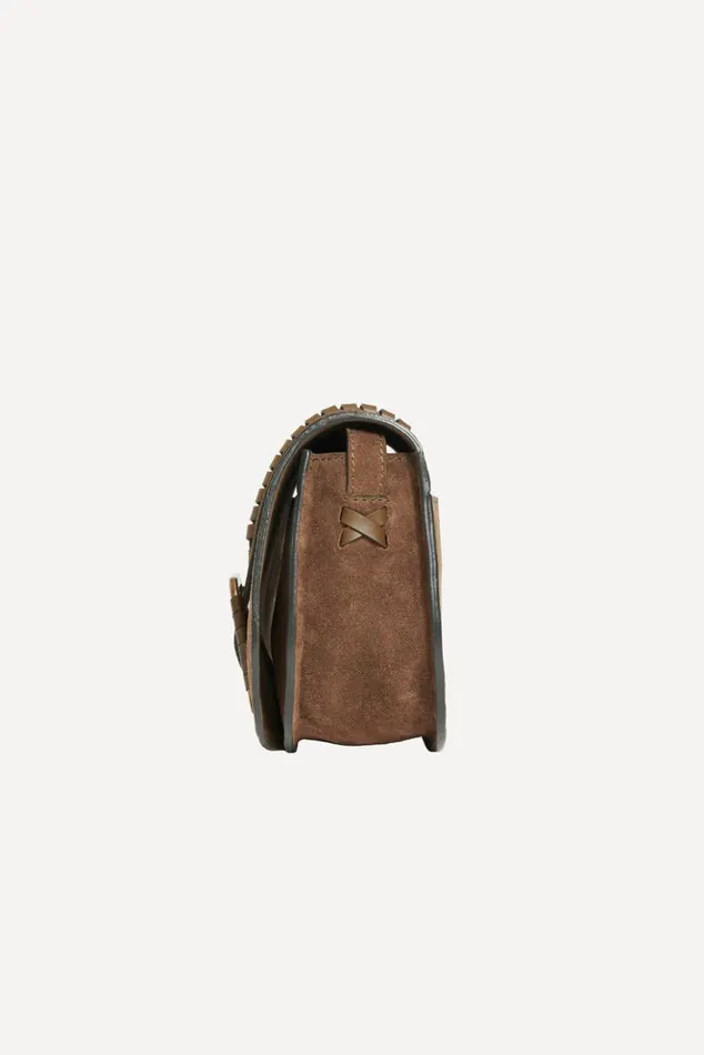 TeddySuede Shoulder Bag Shoes and Accessories Baandsh Bags