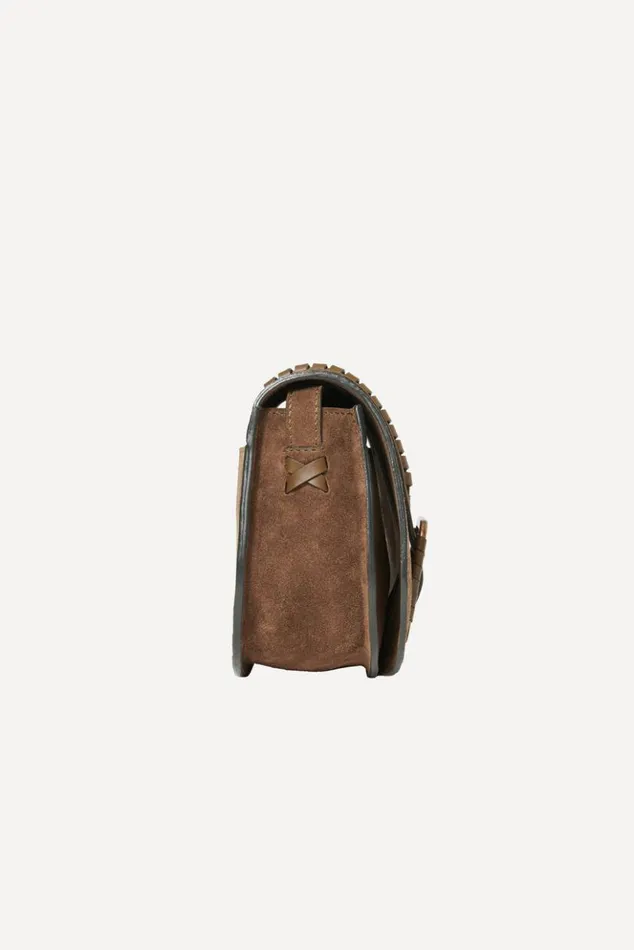 TeddySuede Shoulder Bag Shoes and Accessories Baandsh Bags