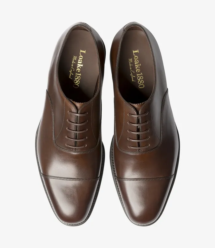 Toe Caps Aldwych Dark Brown 8211 Loake Men