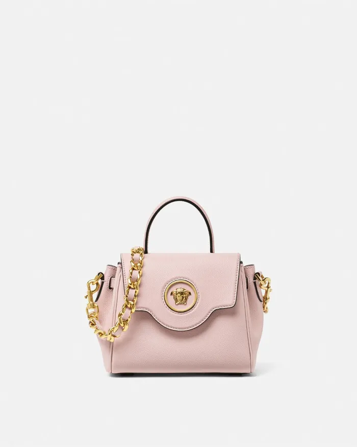 Top Handle Women Versace La Medusa Small Handbag Light Pink