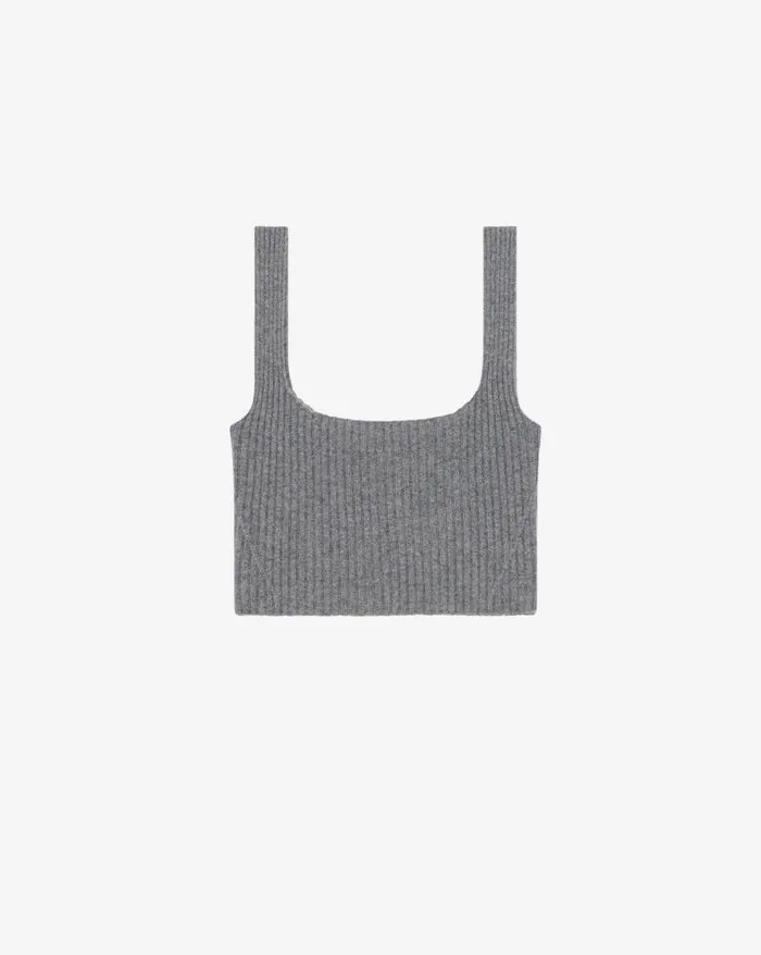 Tops and Shirts Women IRO KIWA RIBBED SQUARE NECK TOP