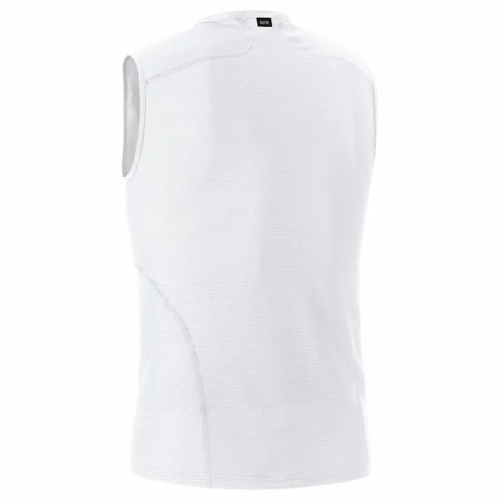 Tops Men GOREWEAR M Base Layer Sleeveless Shirt White