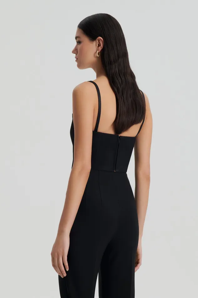 Tops SATIN BUSTIER BLACK Scanlan Theodore Women Tops SATIN BUSTIER BLACK Scanlan Theodore Women