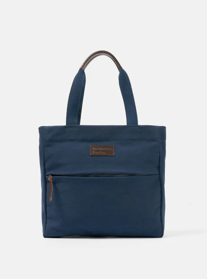 Tote Bag In Navy Canvas Men Universal Works Bags