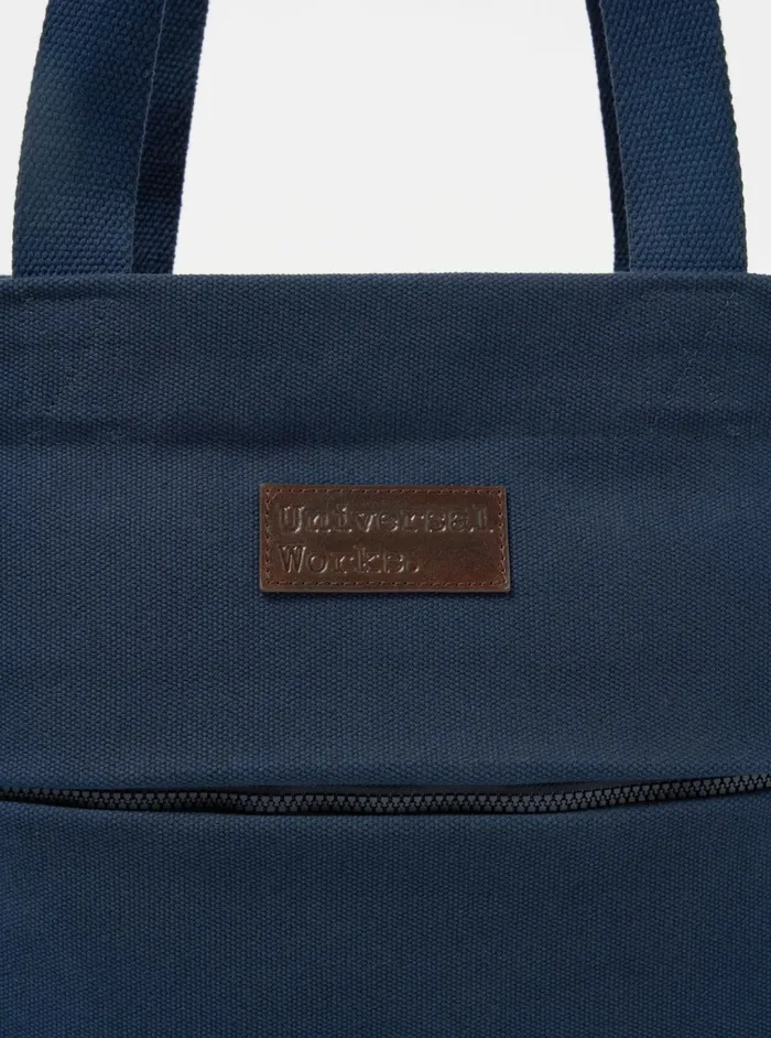 Tote Bag In Navy Canvas Men Universal Works Bags
