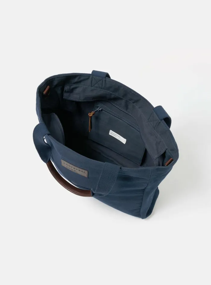 Tote Bag In Navy Canvas Men Universal Works Bags