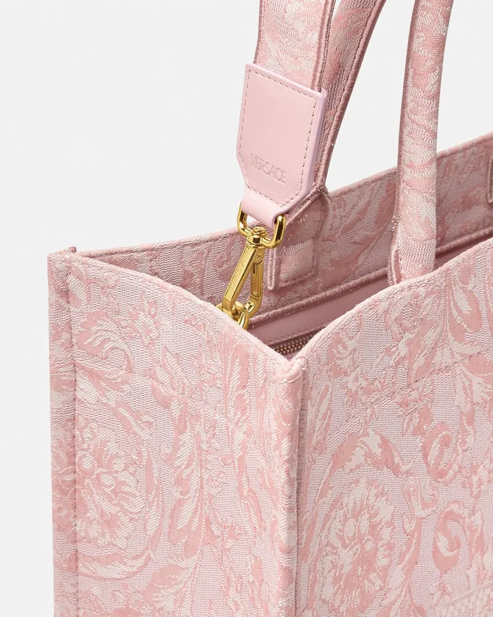 Totes Women Versace Barocco Athena Medium Tote Bag Pinkprint