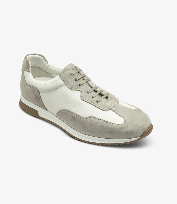 Trainers and Sneakers Linford White and Grey Suede 8211 Loake Men Trainers and Sneakers Linford White and Grey Suede 8211 Loake Men