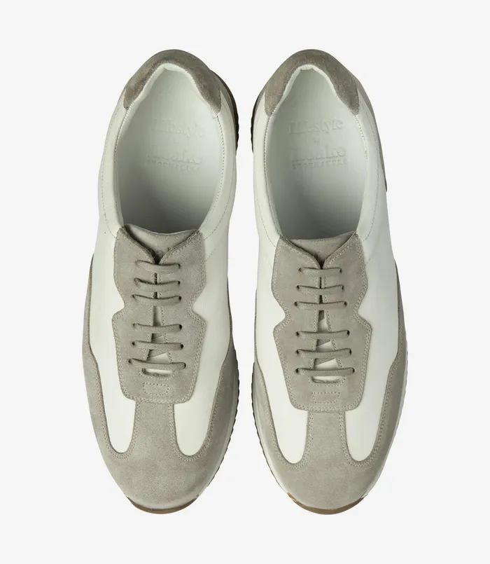 Trainers and Sneakers Linford White and Grey Suede 8211 Loake Men Trainers and Sneakers Linford White and Grey Suede 8211 Loake Men