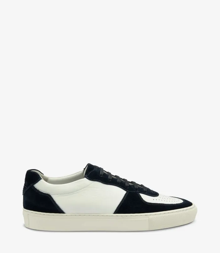 Trainers and Sneakers Loake Men Rush White and Navy Suede