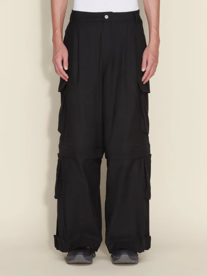 Trousers and Shorts Men Holzweiler Ebbi Cargo Trousers Black