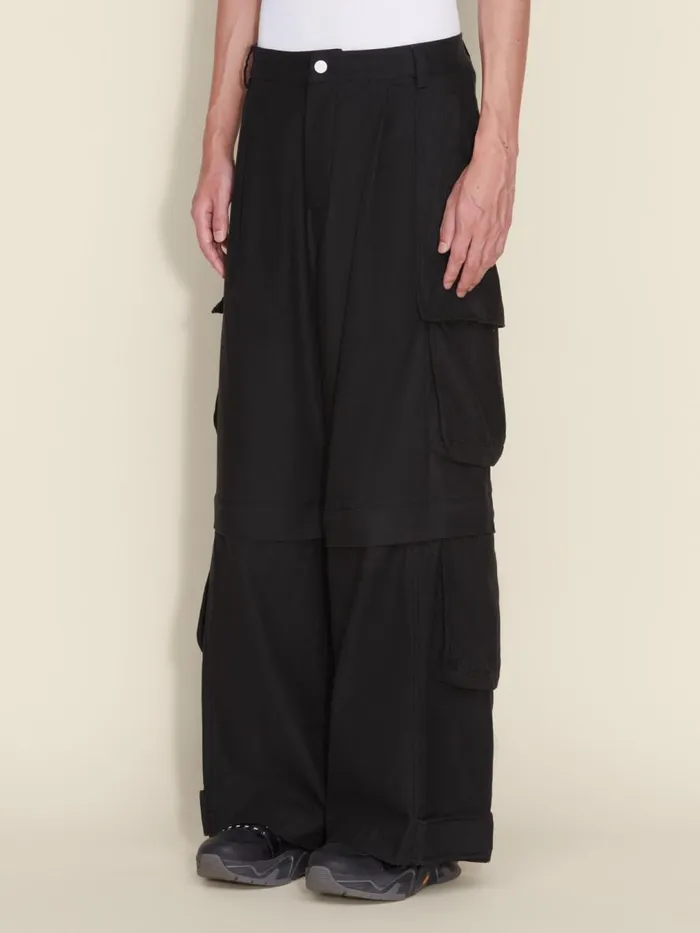 Trousers and Shorts Men Holzweiler Ebbi Cargo Trousers Black
