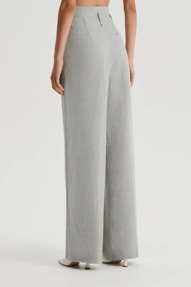 Trousers DRAPED TAILORED TROUSER PALEGREY 8211 Scanlan Theodore Women Trousers DRAPED TAILORED TROUSER PALEGREY 8211 Scanlan Theodore Women