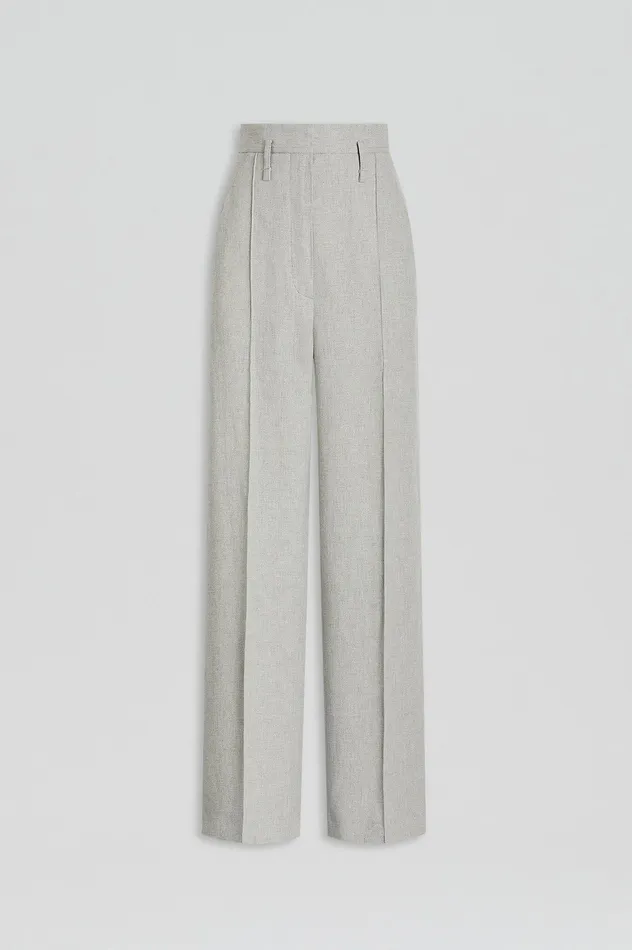 Trousers DRAPED TAILORED TROUSER PALEGREY 8211 Scanlan Theodore Women Trousers DRAPED TAILORED TROUSER PALEGREY 8211 Scanlan Theodore Women