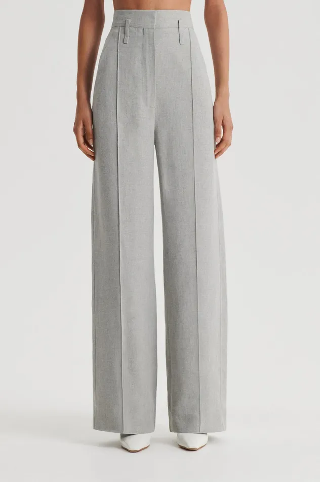 Trousers DRAPED TAILORED TROUSER PALEGREY 8211 Scanlan Theodore Women Trousers DRAPED TAILORED TROUSER PALEGREY 8211 Scanlan Theodore Women